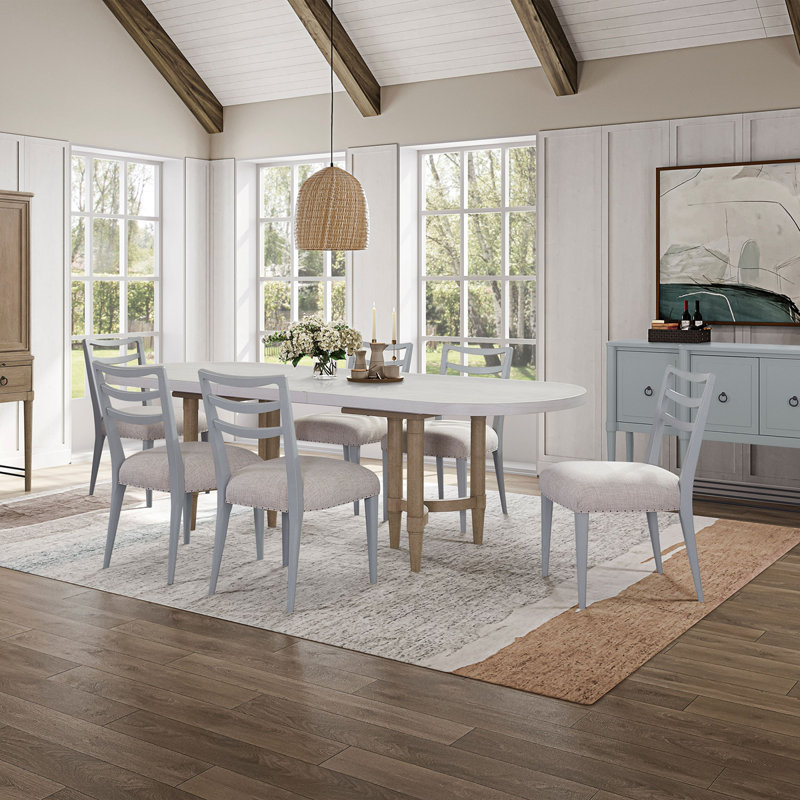 Double pedestal dining table with leaves discount
